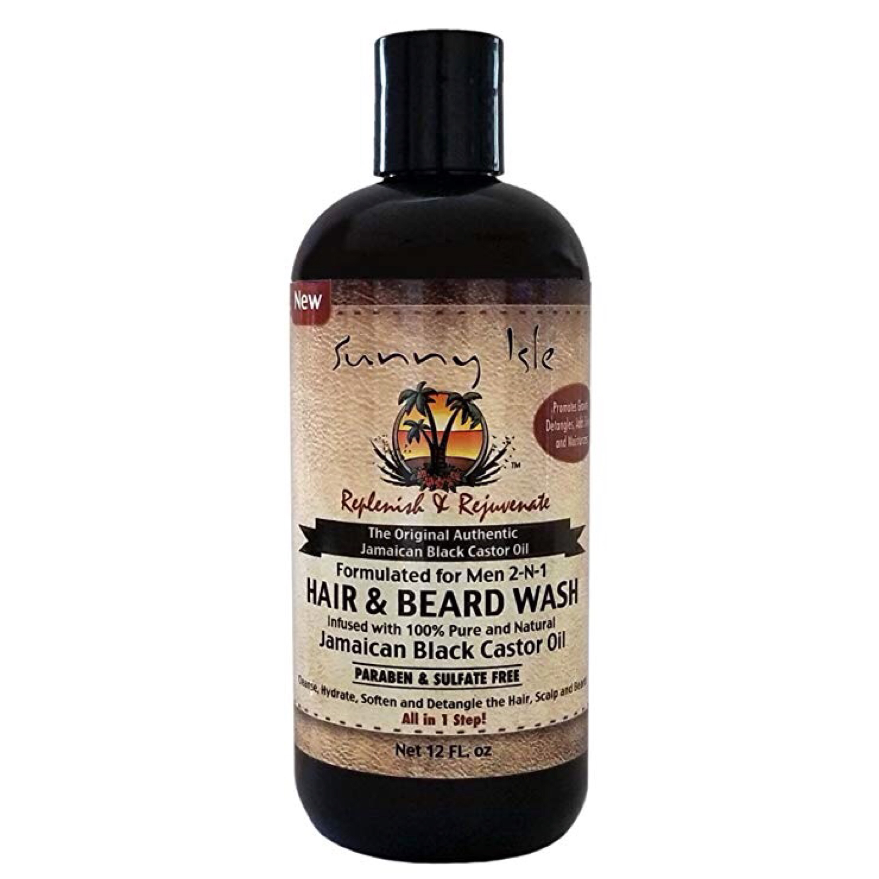 Sunny Isle Jamaican Black Castor Oil Formulated For Men 2 N 1 Hair
