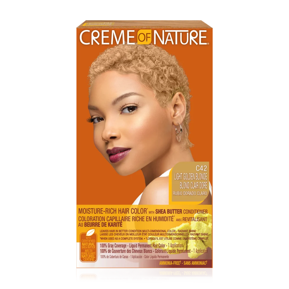 Creme of Nature Hair Colour, Light Golden Blonde C42
