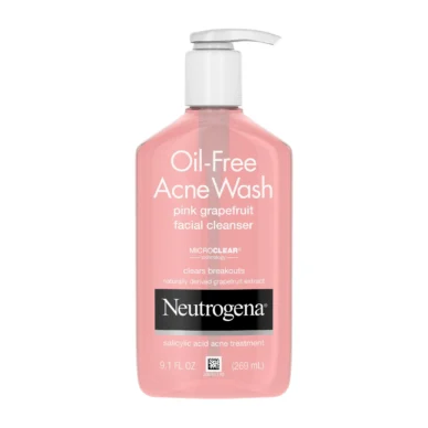 Neutrogena Oil-Free Pink Grapefruit Acne Face Wash, 9.1oz