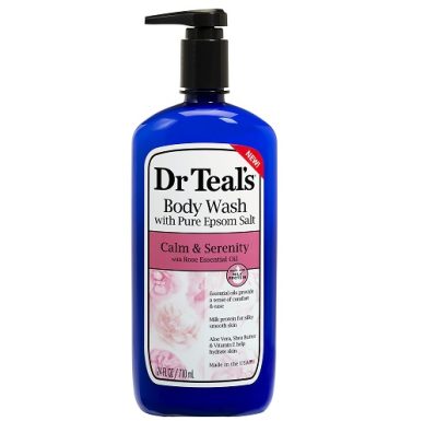 Dr Teal's Calm & Serenity Body Wash with Rose Essential Oil - 24 oz.