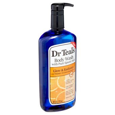 Dr. Teal's Glow & Radiance Body Wash with Vitamin C & Citrus Essential Oils - 24 oz.