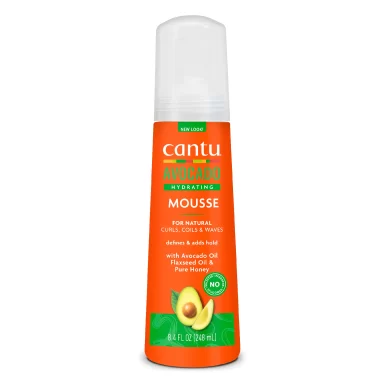 Cantu Avocado Sulfate-Free Hydrating Styling Mousse, 8.4 fl oz