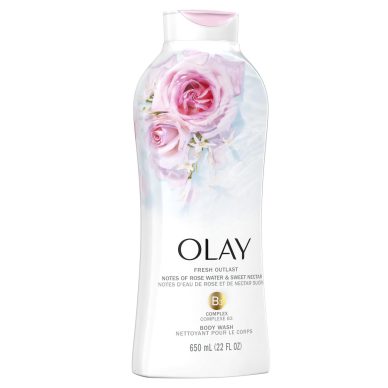 Olay Fresh Outlast Body Wash Notes of Rose Water & Sweet - 22 oz.