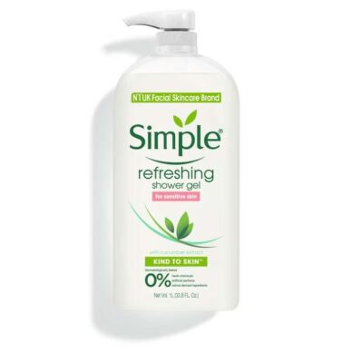 Simple Refreshing Shower Gel, 1 Litre