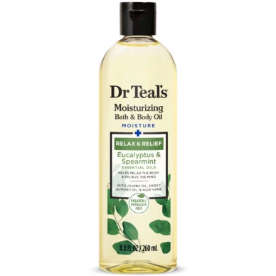 Dr Teal’s Eucalyptus & Peppermint Bath & Body Oil, 8 oz