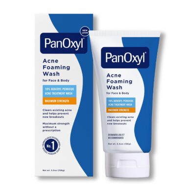 PanOxyl Acne Foaming Wash Benzoyl Peroxide 10% Maximum Strength