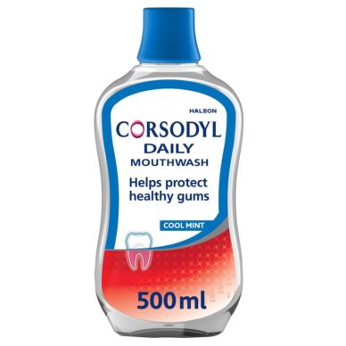 Corsodyl Daily Mouthwash Cool Mint, 500 ml