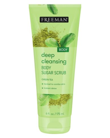 Freeman Deep Cleansing Body Sugar Scrub | Green Tea, 6 oz