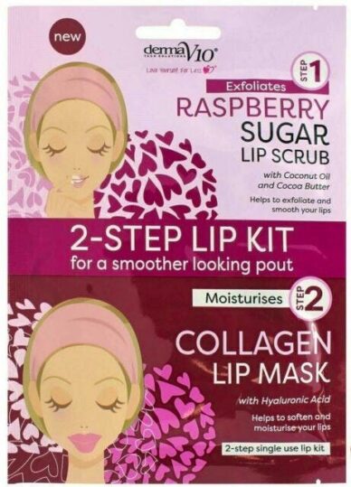 Derma V10 2-Step Lip Kit Raspberry / Collagen