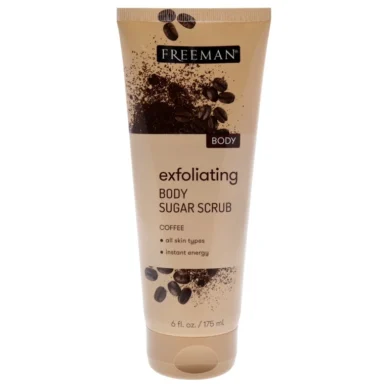 Freeman Exfoliating Body Sugar Scrub | Coffee, 175ml / 6 oz