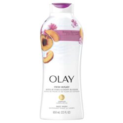 Olay Fresh Outlast Body Wash, Notes of Peach & Cherry Blossom, 22oz