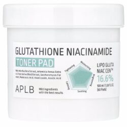 APLB Glutathione Niacinamide Toner Pad, 60 Pads
