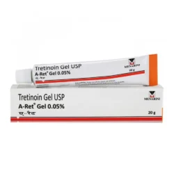 Menarini A-Ret Tretinoin Gel 0.05% (Retin A), 20g