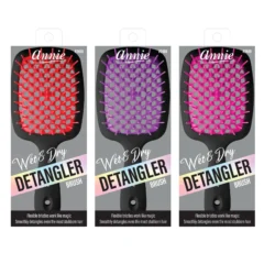 Annie Wet & Dry Detangling Hair Brush, Black