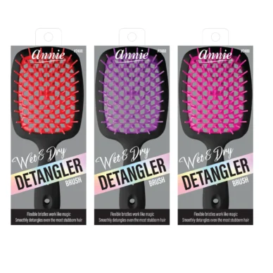 Annie Wet & Dry Detangling Hair Brush, Black