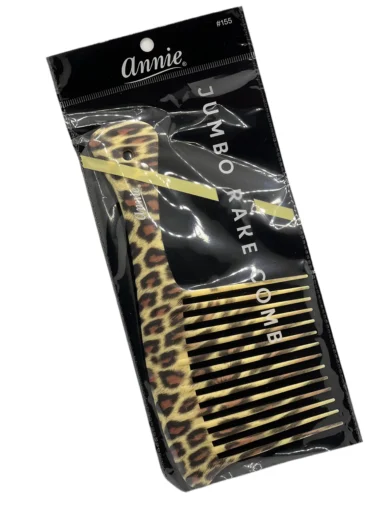 Annie Leopard Print Jumbo Rake Comb