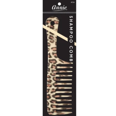 Annie Leopard Print Shampoo Comb