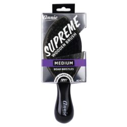 Annie Supreme Club Brush Medium Boar Bristles, Short Handle