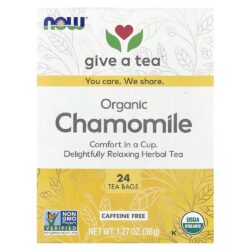 NOW "Give A Tea" Organic Chamomile Tea, 24 Ct