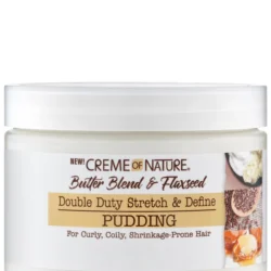 Creme Of Nature Butter Blend & Flaxseed Double Duty Stretch & Define Pudding