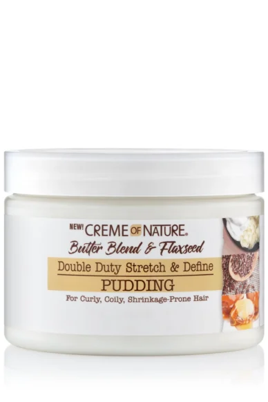 Creme Of Nature Butter Blend & Flaxseed Double Duty Stretch & Define Pudding