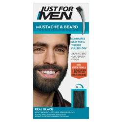 Just For Men Mustache & Beard Dye, Real Black