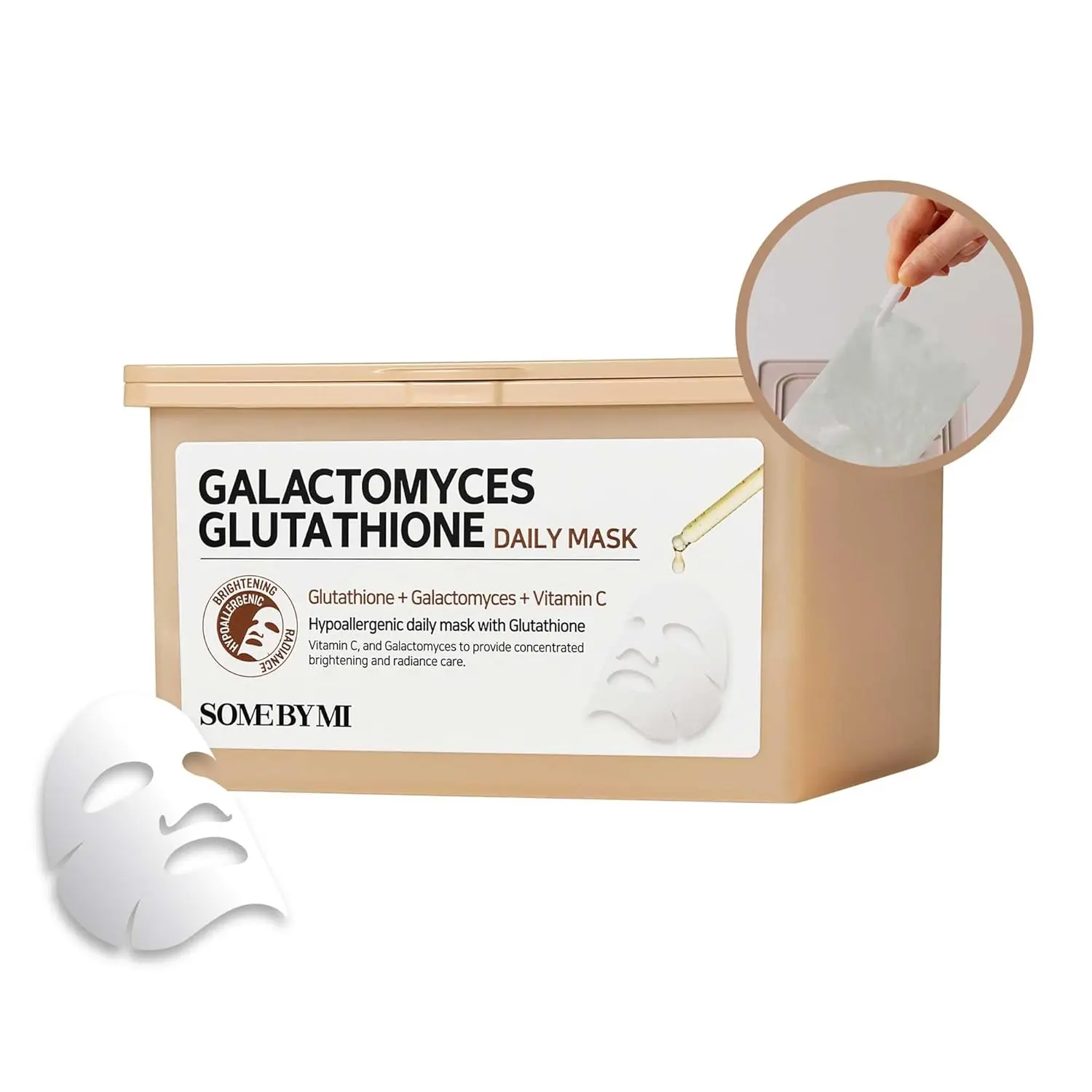 Some By Mi Galactomyces Glutathione Daily Mask, 30 Pcs