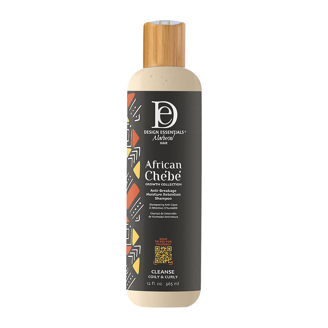 Design Essentials African Chebe Anti-Breakage Moisture Retention Shampoo, 12 oz