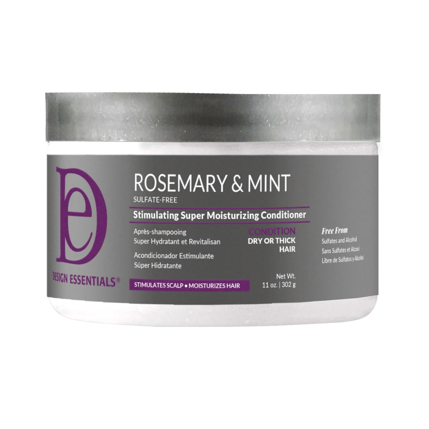 Design Essentials Rosemary & Mint Stimulating Super Moisturizing Conditioner, 11 oz