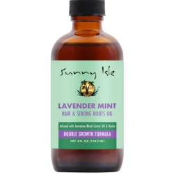 Sunny Isle Lavender Mint Hair and Strong Roots Oil, 4oz