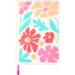 Floral A5 Embroidered Notebook, Citrine