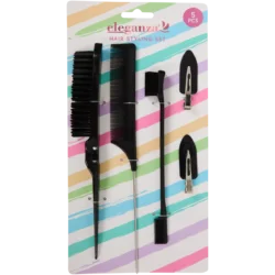 Eleganza 5Pc Hair Styling Set, Black