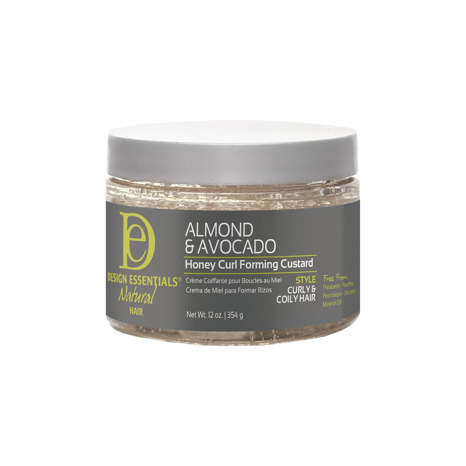 Design Essentials Almond & Avocado Honey Curl Forming Custard, 12 oz