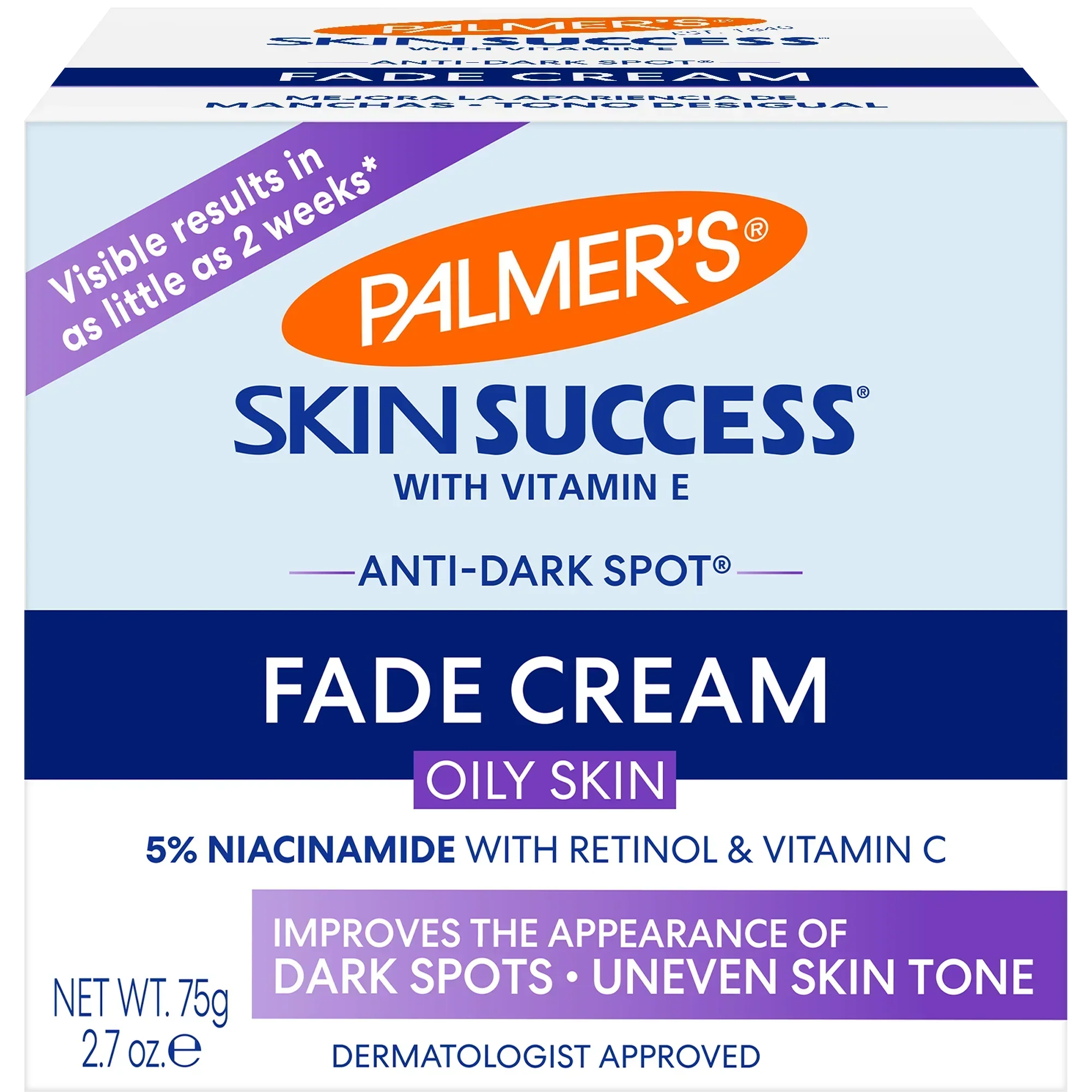 Palmer's Anti-Dark Spot Fade Cream for Oily Skin, 2.7oz